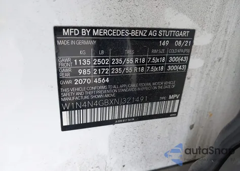 2022 Mercedes-Benz Gla 250 z USA, uszkodzony, nr VIN W1N4N4GBXNJ321491